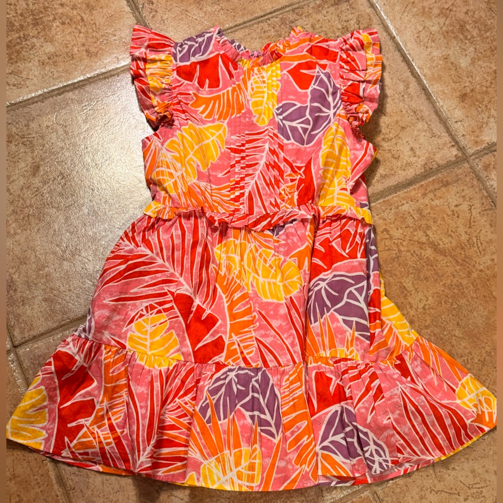 Fate Pink and Orange Floral Dress - Picture 3 of 6